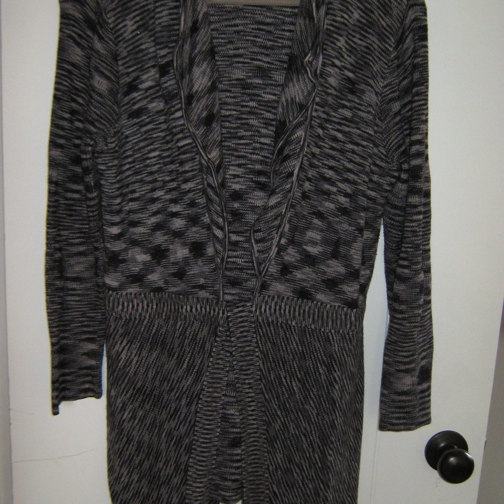 JNY Tie-Waste Grey Mix Sweater